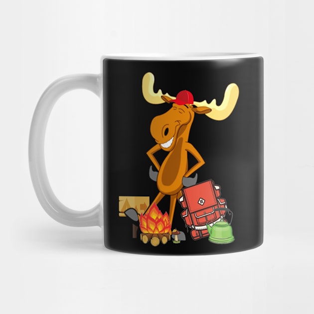 Sports Cool Moose Hiker and Cairn by HouldingAlastairss